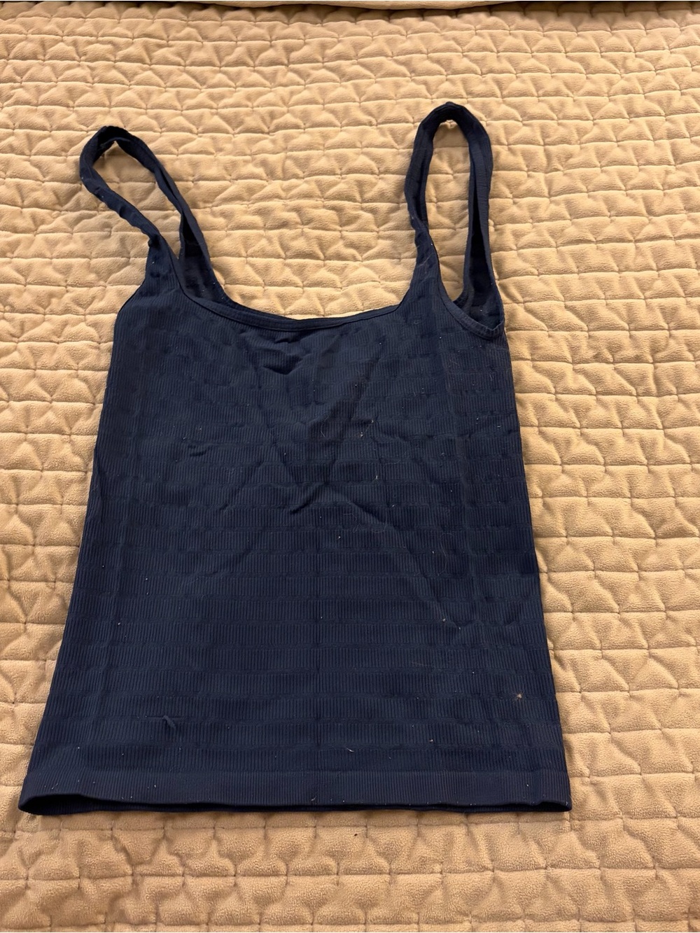 Free people Women's Navy Ribbed Tank Top